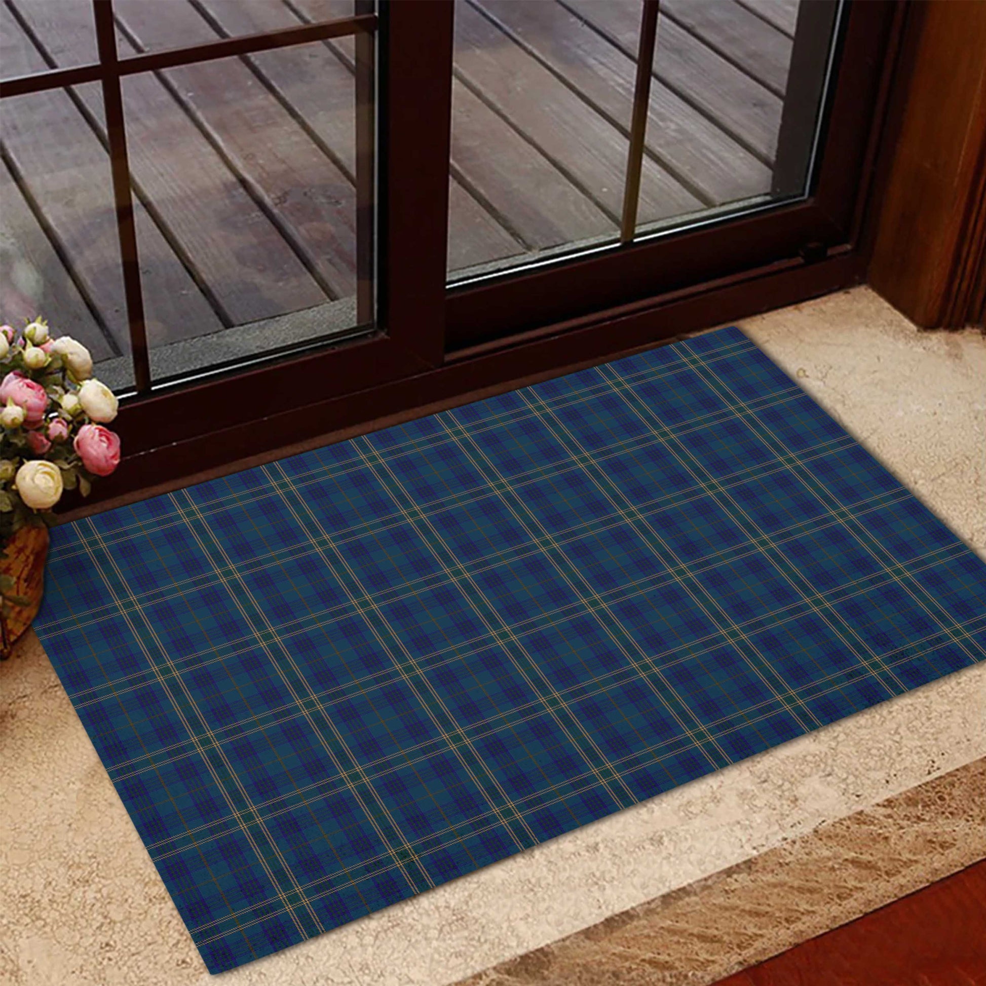 Fermanagh County Ireland Tartan Door Mat - Tartanvibesclothing
