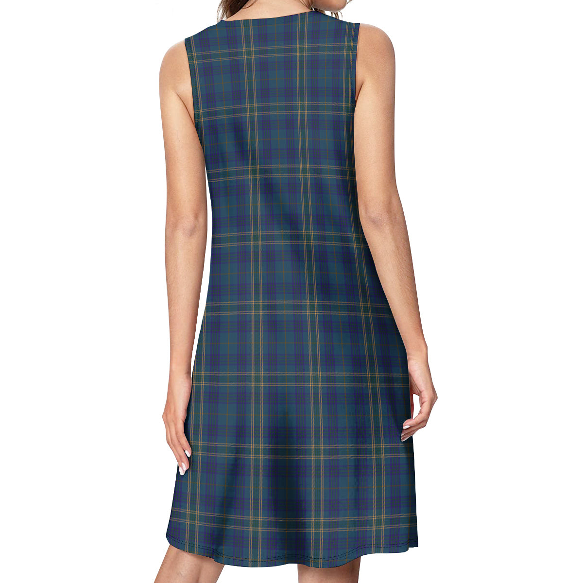 Fermanagh County Ireland Tartan Womens Casual Dresses - Tartanvibesclothing