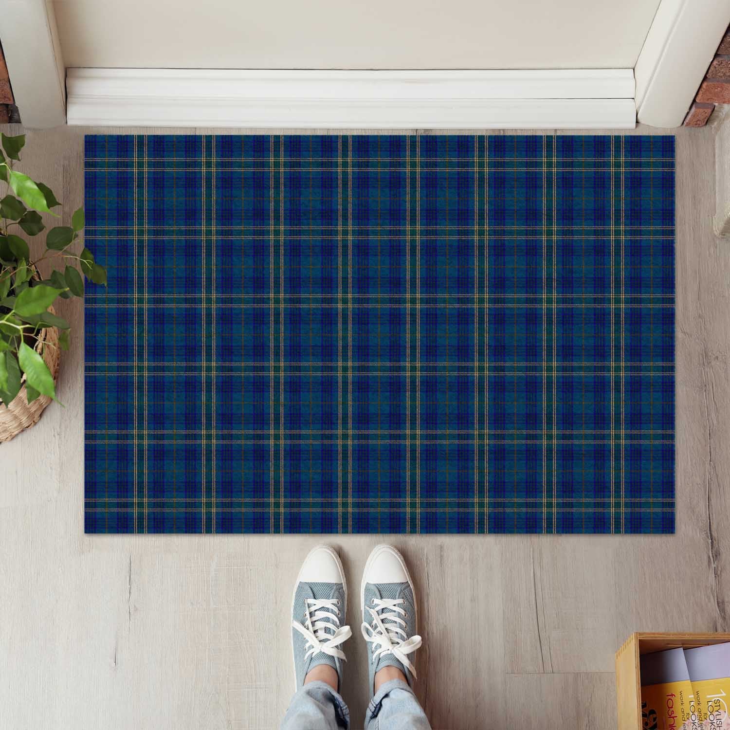 Fermanagh County Ireland Tartan Door Mat - Tartanvibesclothing