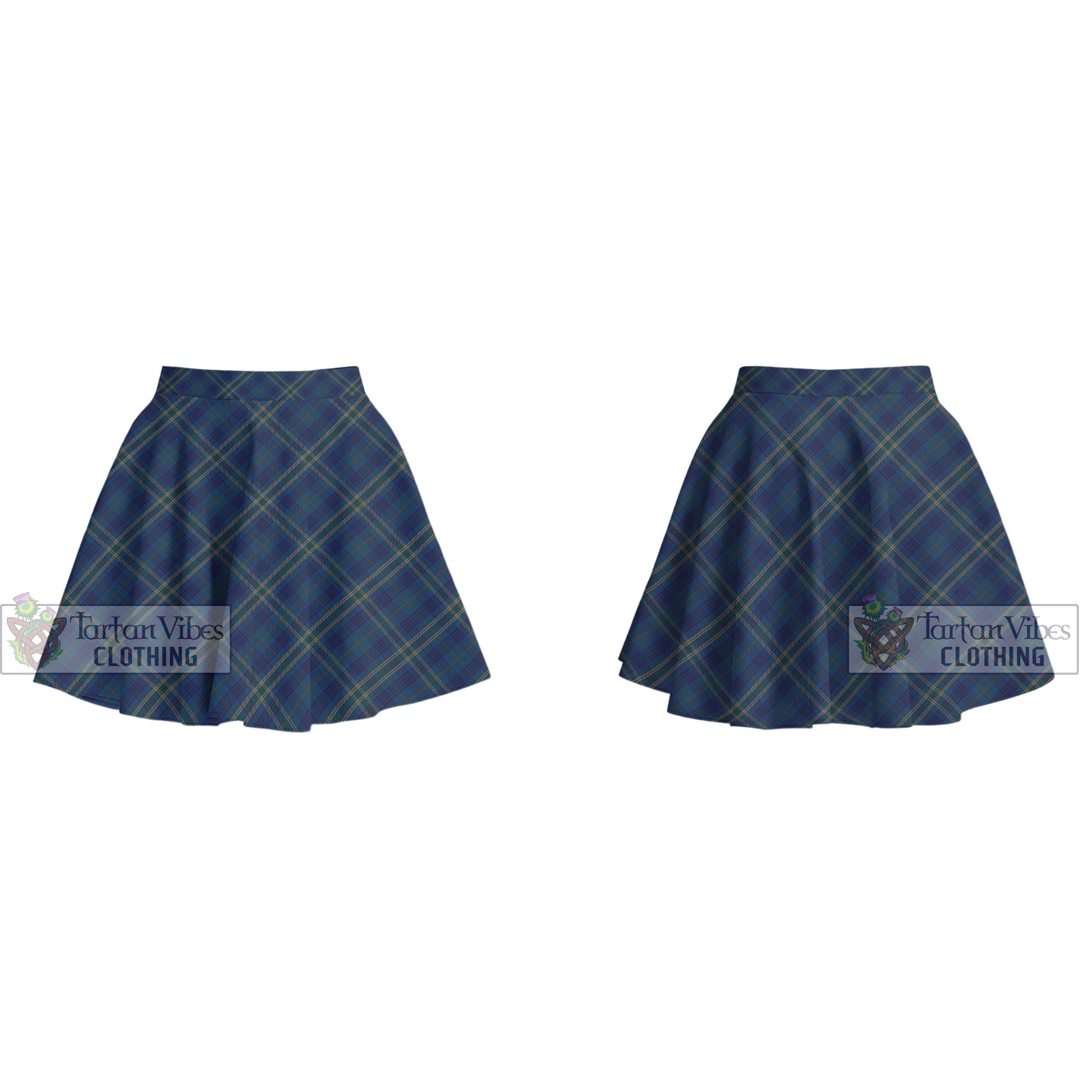 Tartan Vibes Clothing Fermanagh County Ireland Tartan Women's Plated Mini Skirt