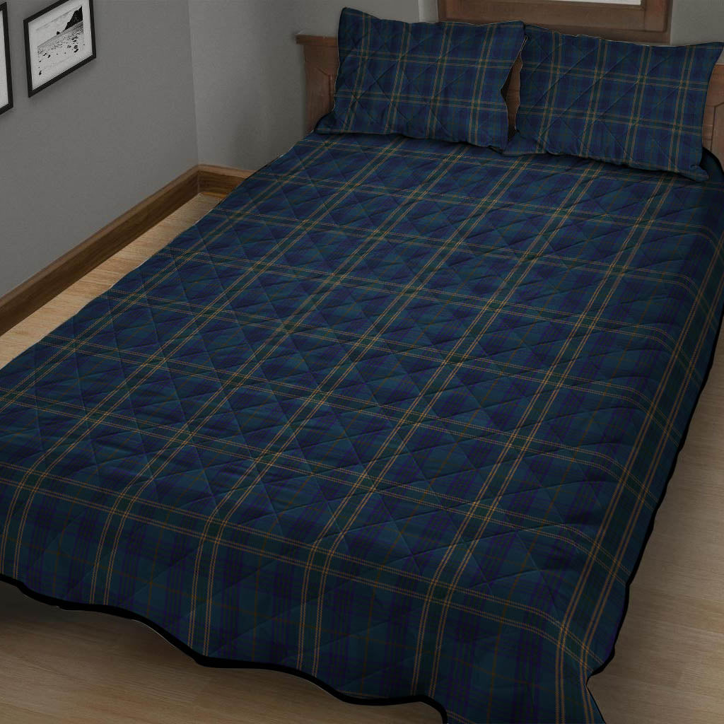 Fermanagh County Ireland Tartan Quilt Bed Set - Tartan Vibes Clothing