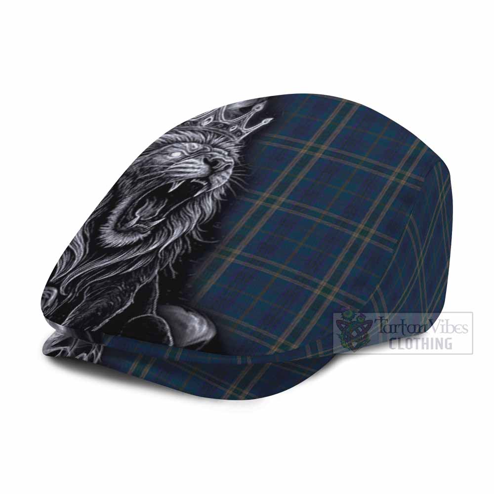 Fermanagh County Ireland Tartan Flat Cap, Jeff Cap Roaring Lion Heritage
