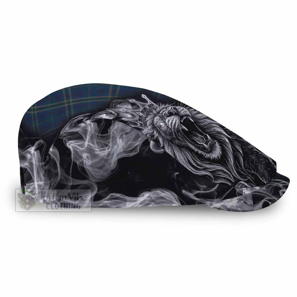Fermanagh County Ireland Tartan Flat Cap, Jeff Cap Roaring Lion Heritage