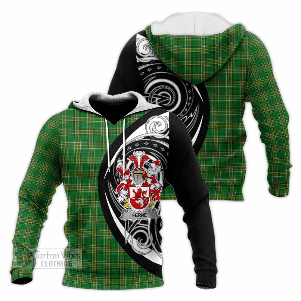 Tartan Vibes Clothing Ferne Irish Clan Knitted Hoodie Celtic Circle Style