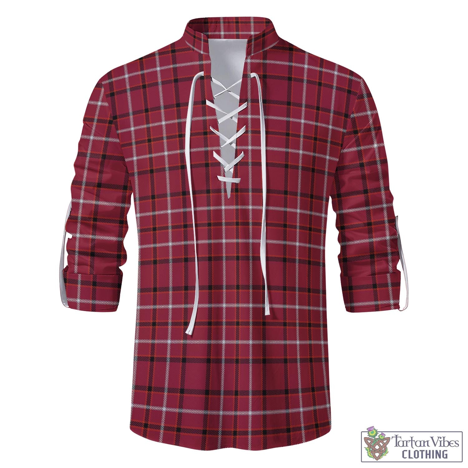Fernie Tartan Men's Scottish Traditional Jacobite Ghillie Kilt Shirt - Tartan Vibes Clothing