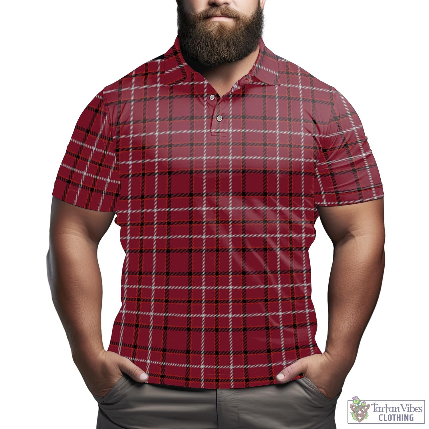 Fernie Tartan Mens Polo Shirt Kid - Tartan Vibes Clothing