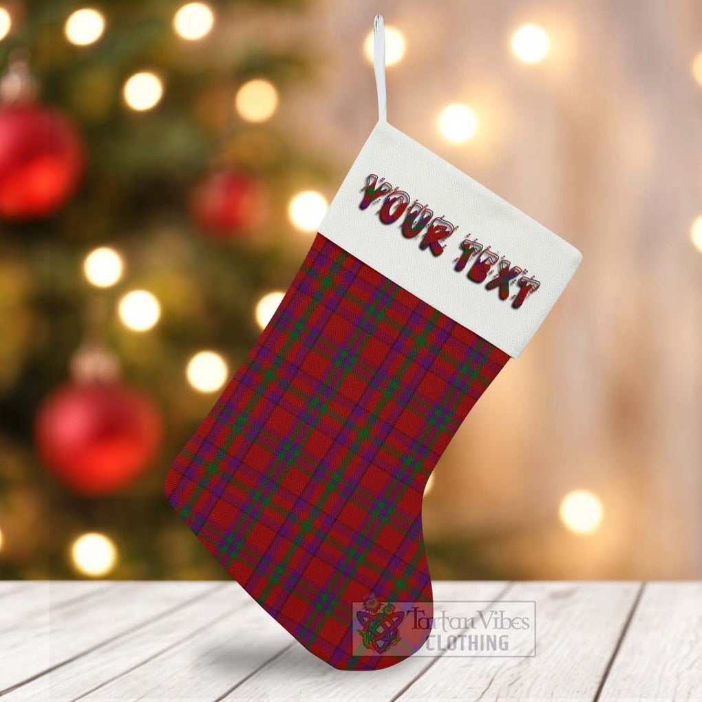 Fiddes Tartan Christmas Stocking with Personalized Text - Tartan Vibes Clothing