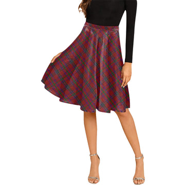 Fiddes Tartan Melete Pleated Midi Skirt Cross Style Female - Tartan Vibes Clothing