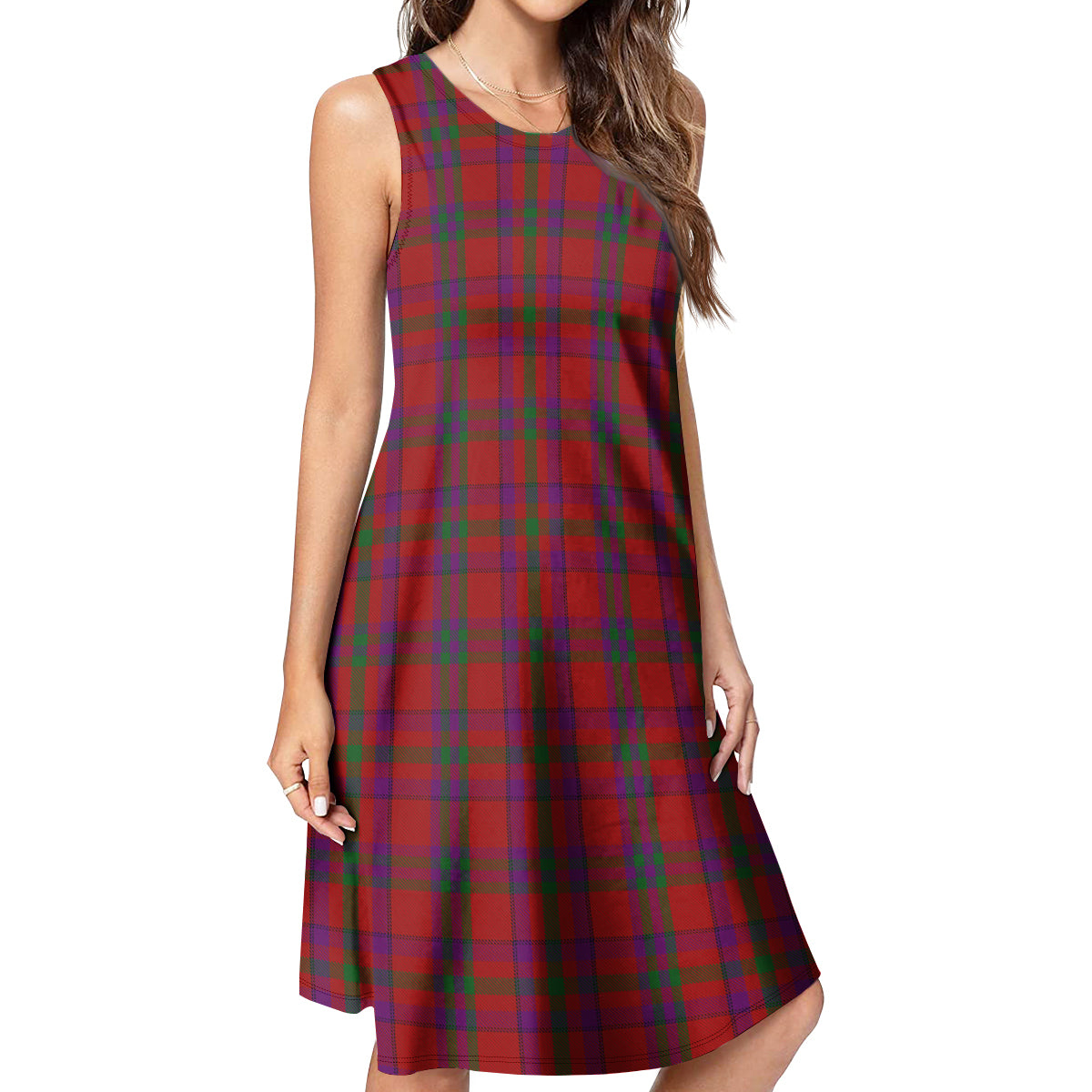 Fiddes Tartan Womens Casual Dresses 4XL - Tartan Vibes Clothing