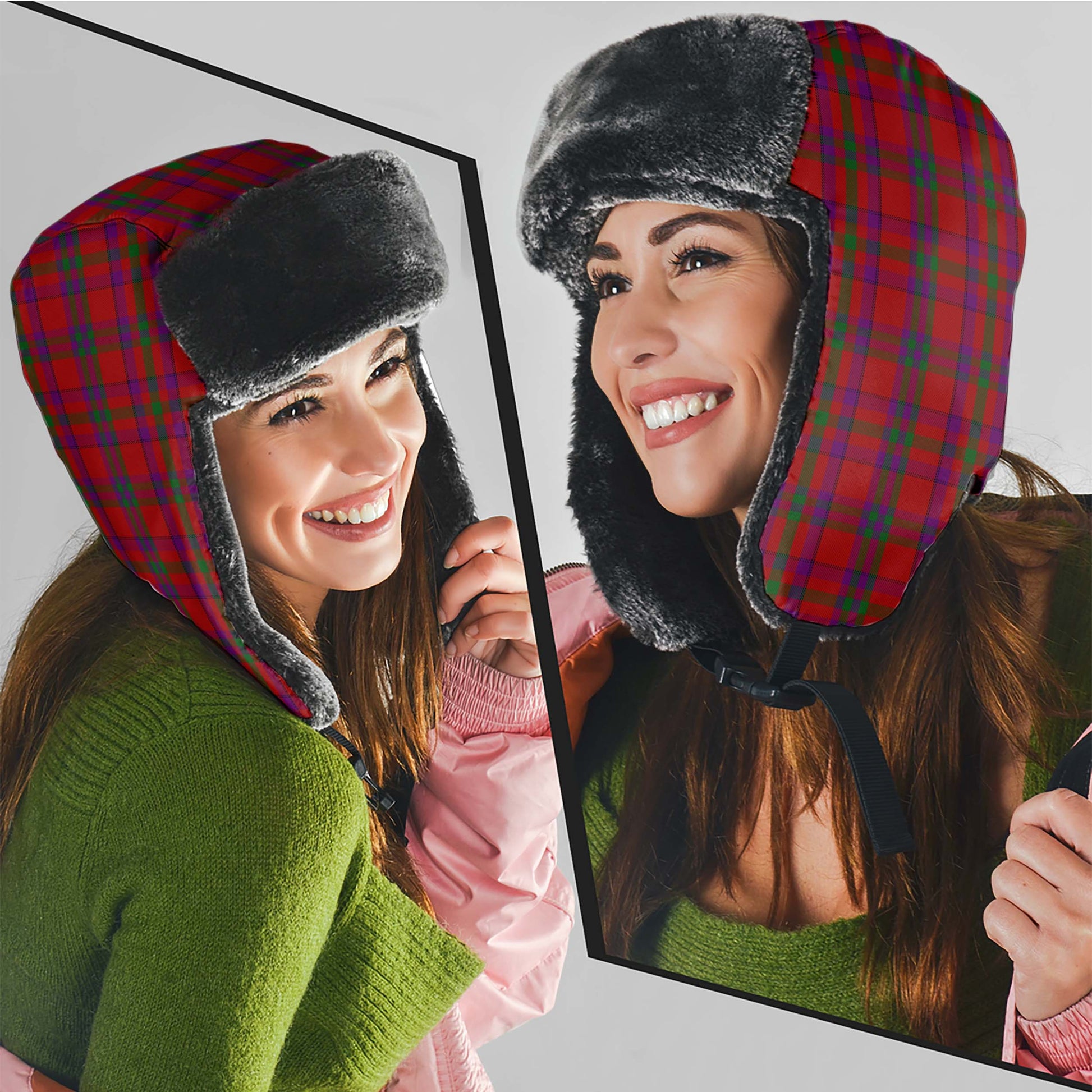 Fiddes Tartan Winter Trapper Hat Winter Trapper Hat Universal Fit Circumference 22.8in (58cm) - Tartan Vibes Clothing