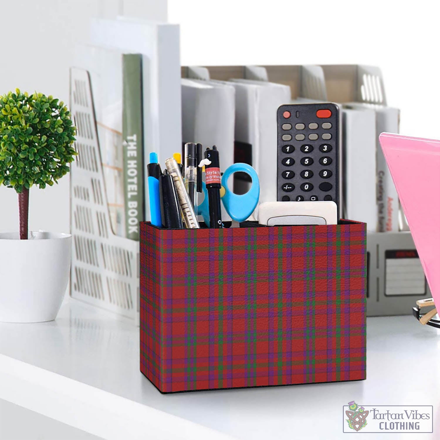 Fiddes Tartan Pen Holder One Size 5.9"(L)*2.7"(W)*4.3"(H) - Tartan Vibes Clothing