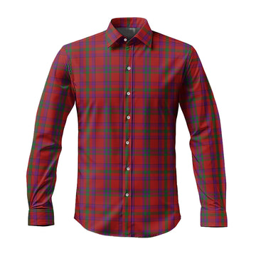 Fiddes Tartan Long Sleeve Button Up Shirt Men's Shirt - Tartan Vibes Clothing