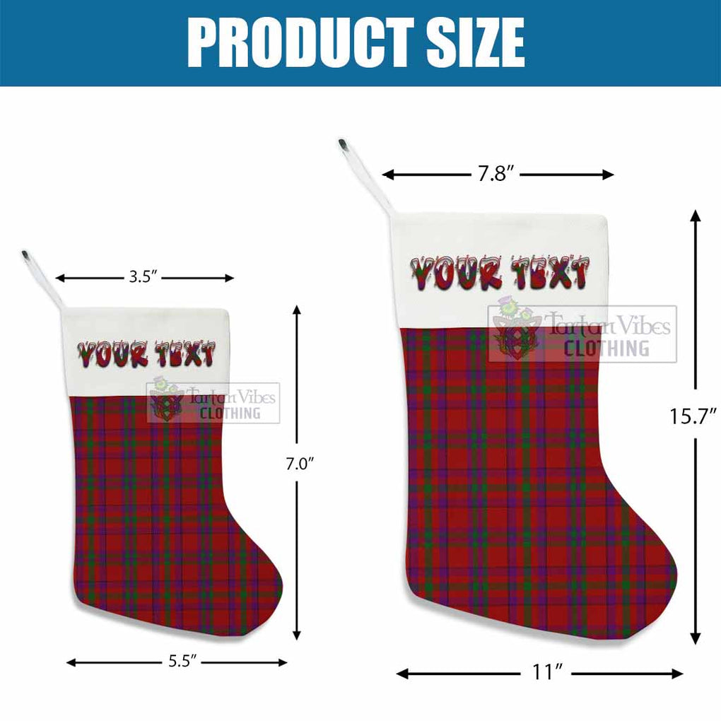 Fiddes Tartan Christmas Stocking with Personalized Text - Tartan Vibes Clothing