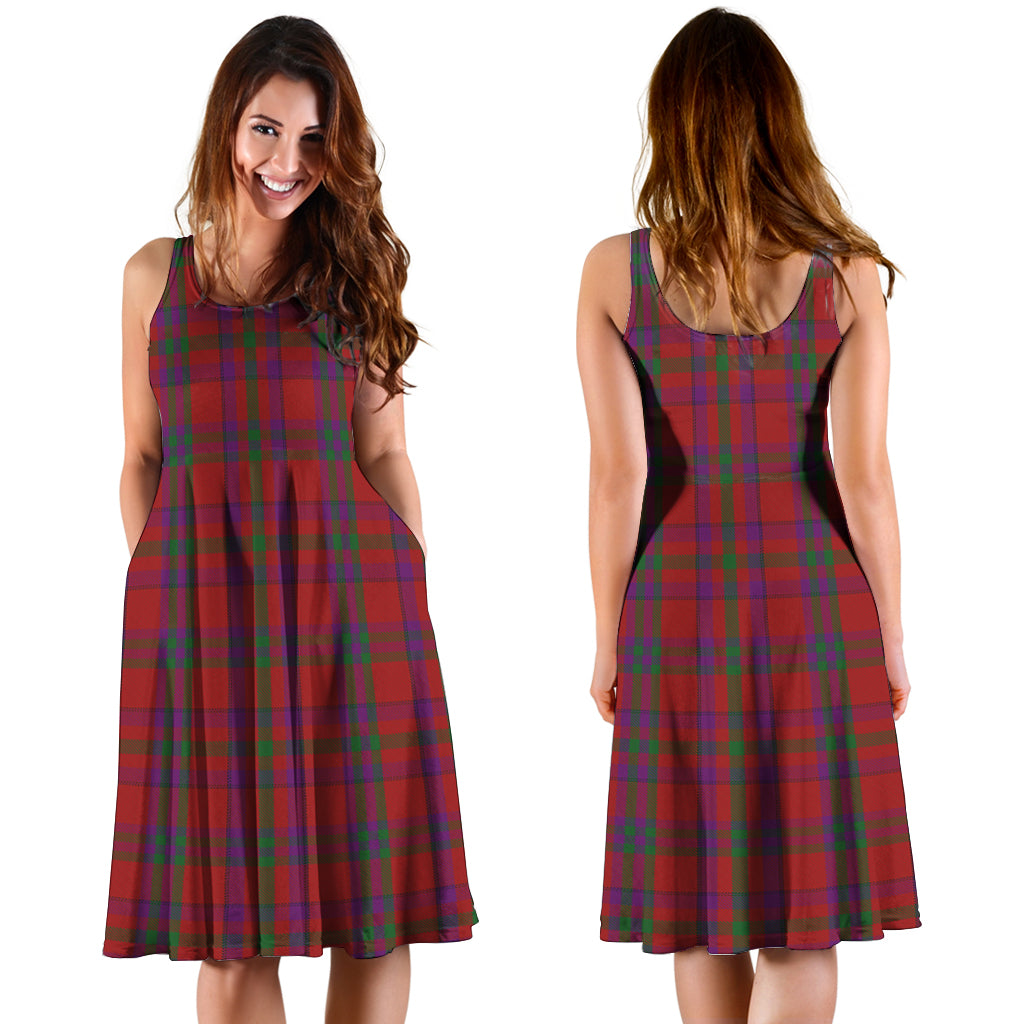 Fiddes Tartan Sleeveless Midi Womens Dress - Tartan Vibes Clothing