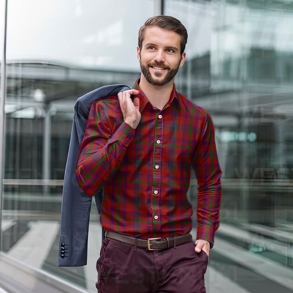 Fiddes Tartan Long Sleeve Button Up Shirt - Tartan Vibes Clothing