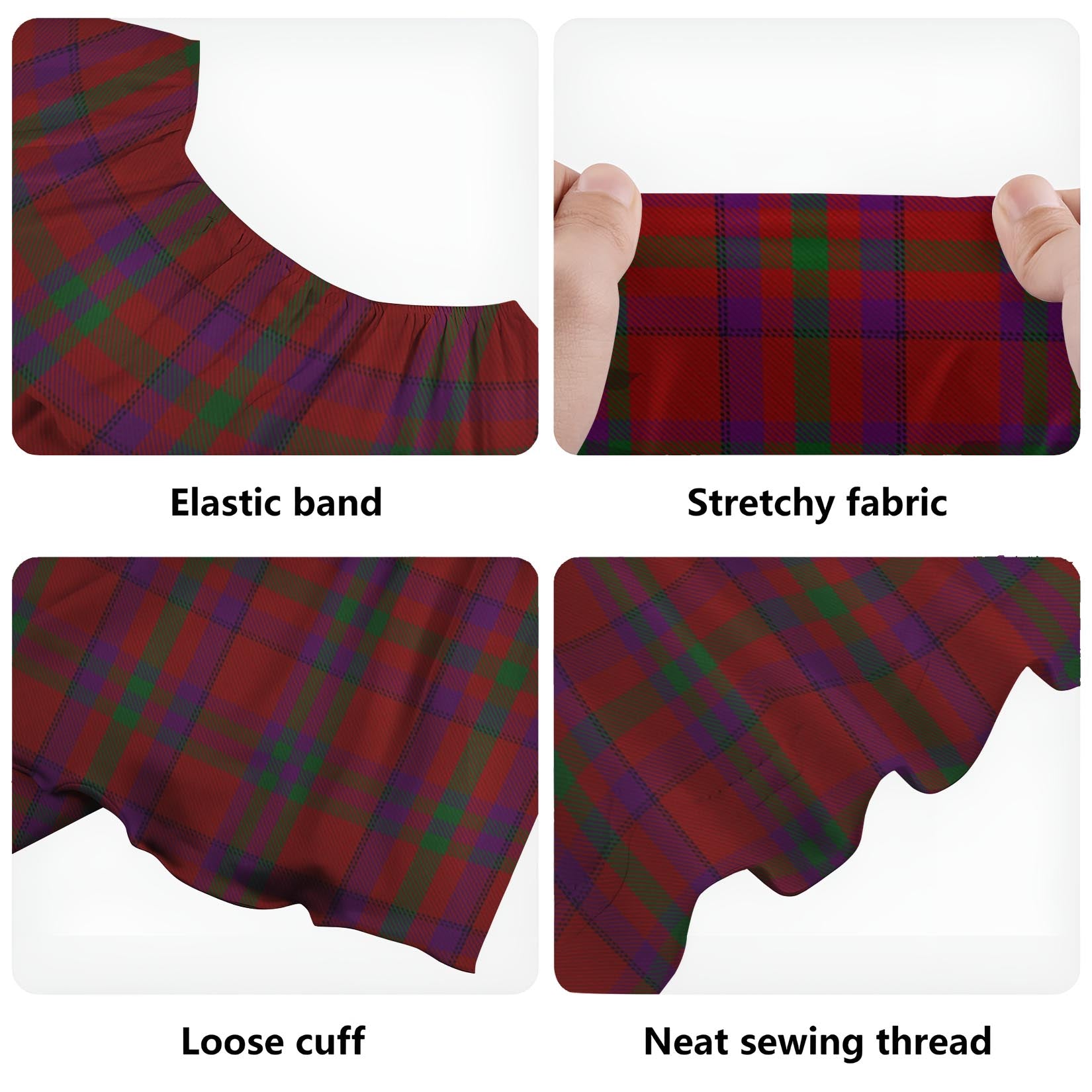 Fiddes Tartan Off Shoulder Long Dress - Tartan Vibes Clothing