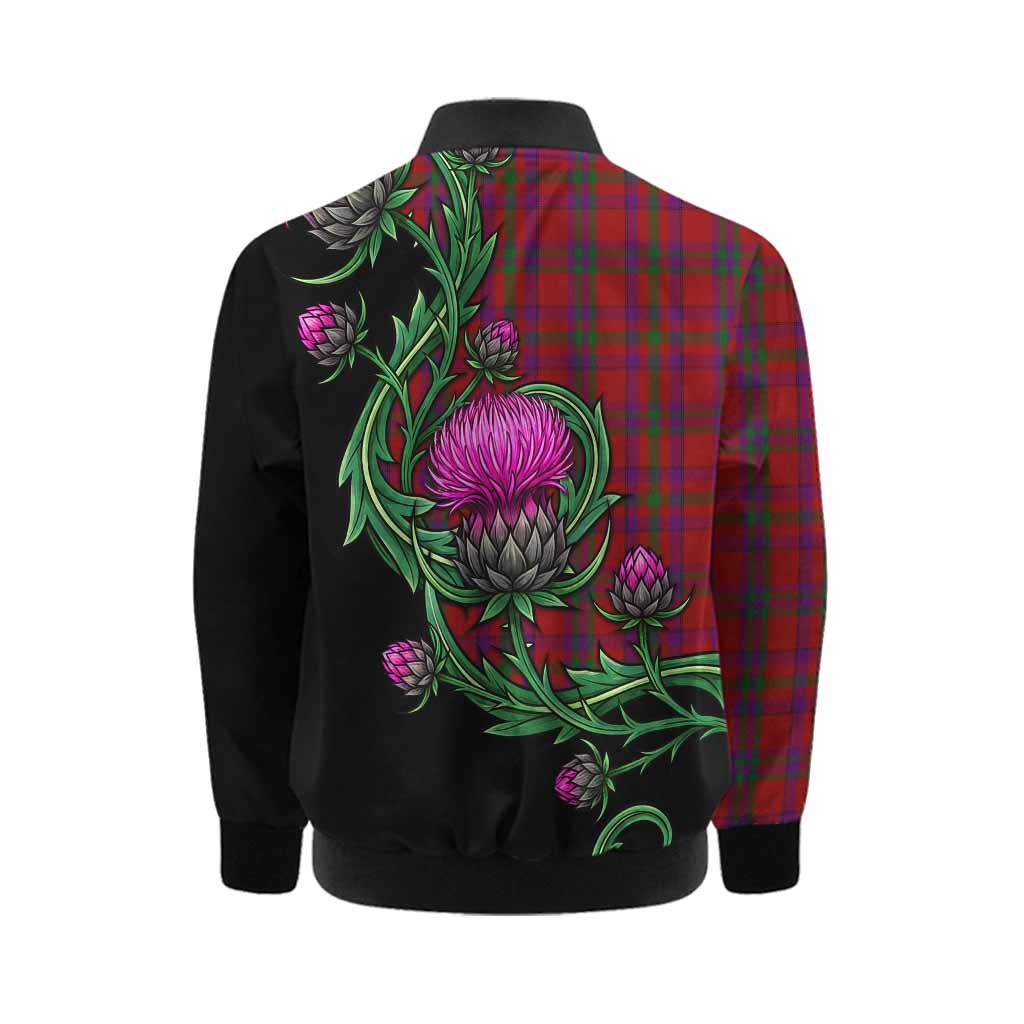 Fiddes Tartan Kid Bomber Jacket Resilient Scottish Thistle Kid - Tartan Vibes Clothing