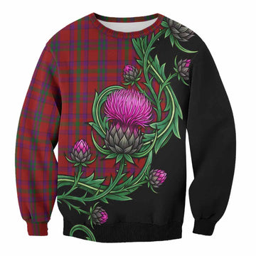 Fiddes Tartan Sweatshirt Resilient Scottish Thistle Unisex - Tartan Vibes Clothing