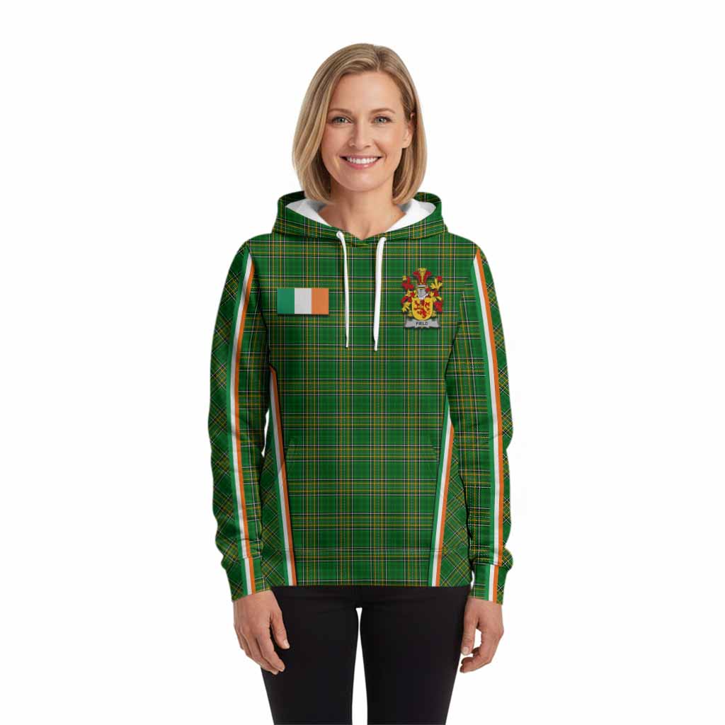 Field Irish Clan Coat of Arm Tartan Hoodie Flag Style