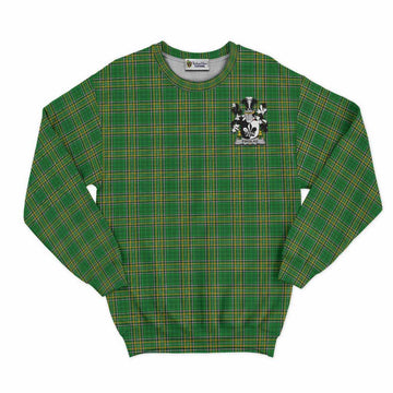 Finglas Irish Clan Tartan Sweatshirt with Coat of Arms Unisex - Tartan Vibes Clothing