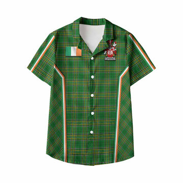 Finnegan Irish Clan Coat of Arm Tartan Kid Hawaiian Shirt Flag Style
