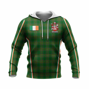 Finnegan Irish Clan Coat of Arm Tartan Knitted Hoodie Flag Style