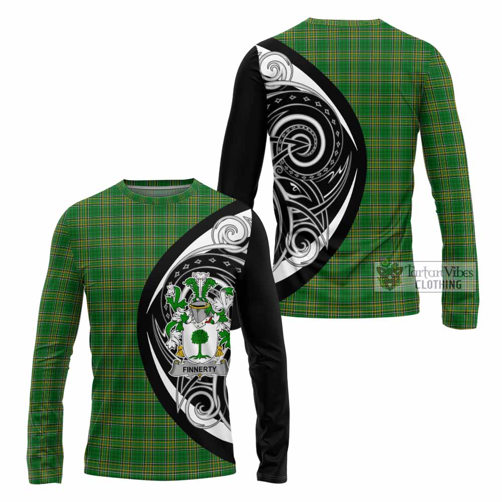 Finnerty Irish Clan Long Sleeve T-Shirt Celtic Circle Style - Tartan Vibes Clothing