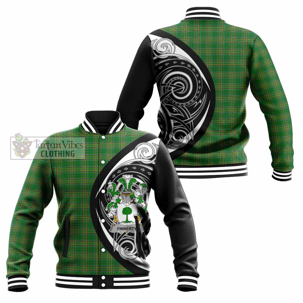 Finnerty Irish Clan Baseball Jacket Celtic Circle Style - Tartan Vibes Clothing