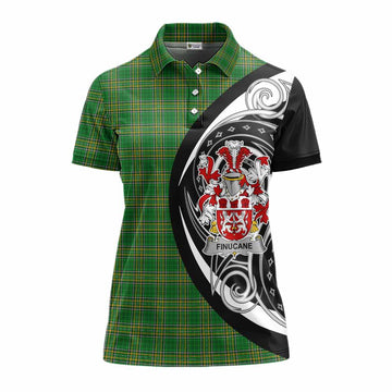 Finucane Irish Clan Women's Polo Shirt Celtic Circle Style Women - Tartan Vibes Clothing