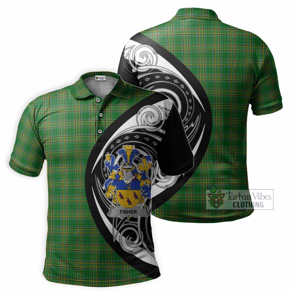 Fisher Irish Clan Polo Shirt Celtic Circle Style - Tartan Vibes Clothing