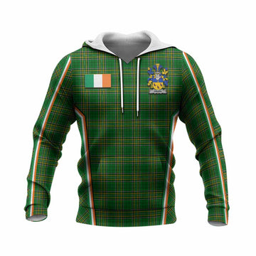 Fisher Irish Clan Coat of Arm Tartan Knitted Hoodie Flag Style