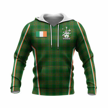 Fitz-Allen Irish Clan Coat of Arm Tartan Knitted Hoodie Flag Style