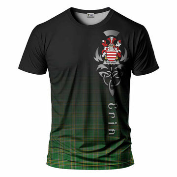 Fitz-Awry Irish Clan T-Shirt with Coat of Arms Erin Go Bragh Celtic Inspired