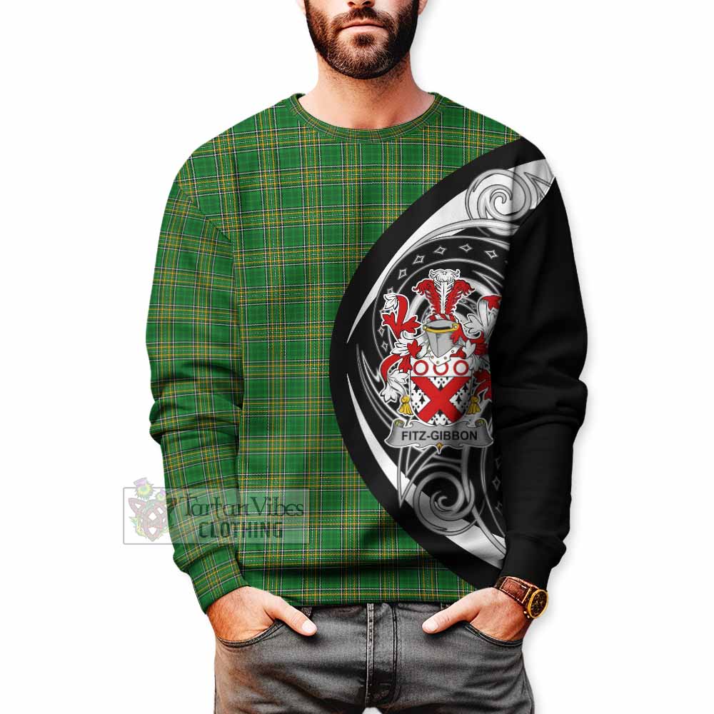 Tartan Vibes Clothing Fitz-Gibbon Irish Clan Sweatshirt Celtic Circle Style