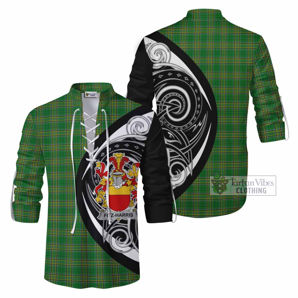 Fitz-Harris Irish Clan Ghillie Kilt Shirt Celtic Circle Style - Tartan Vibes Clothing