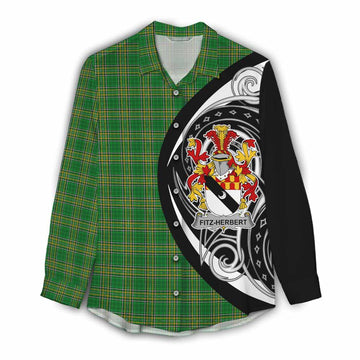 Fitz-Herbert Irish Clan Women's Casual Shirt Celtic Circle Style Female - Tartan Vibes Clothing