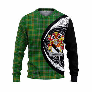 Tartan Vibes Clothing Fitz-Herbert Irish Clan Knitted Sweater Celtic Circle Style
