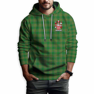 Fitz-John Irish Clan Tartan Hoodie with Coat of Arms