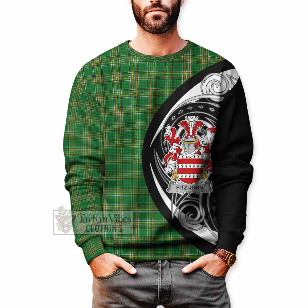 Tartan Vibes Clothing Fitz-John Irish Clan Sweatshirt Celtic Circle Style
