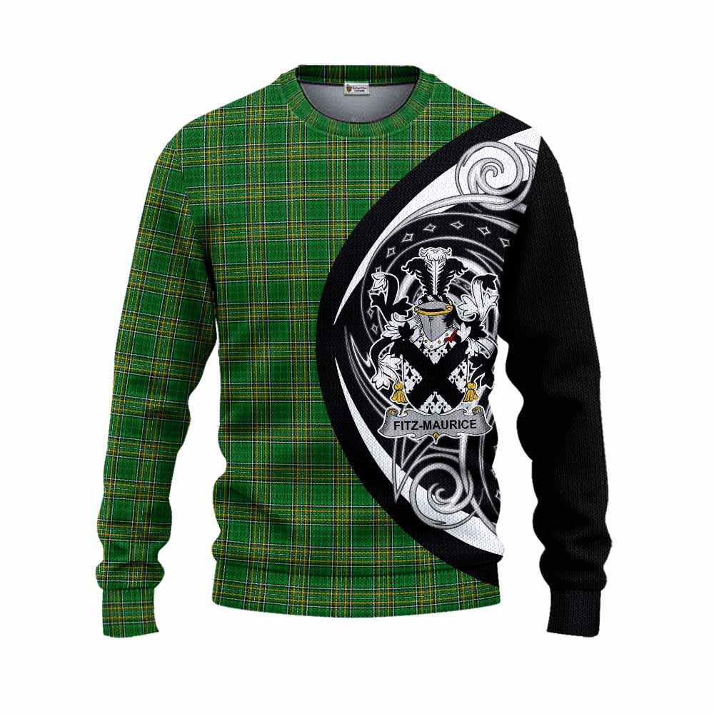 Tartan Vibes Clothing Fitz-Maurice Irish Clan Knitted Sweater Celtic Circle Style