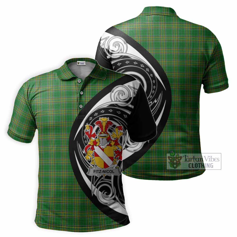 Fitz-Nicol Irish Clan Polo Shirt Celtic Circle Style - Tartan Vibes Clothing