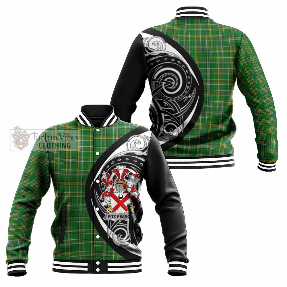 Tartan Vibes Clothing Fitz-Pearce Irish Clan Baseball Jacket Celtic Circle Style