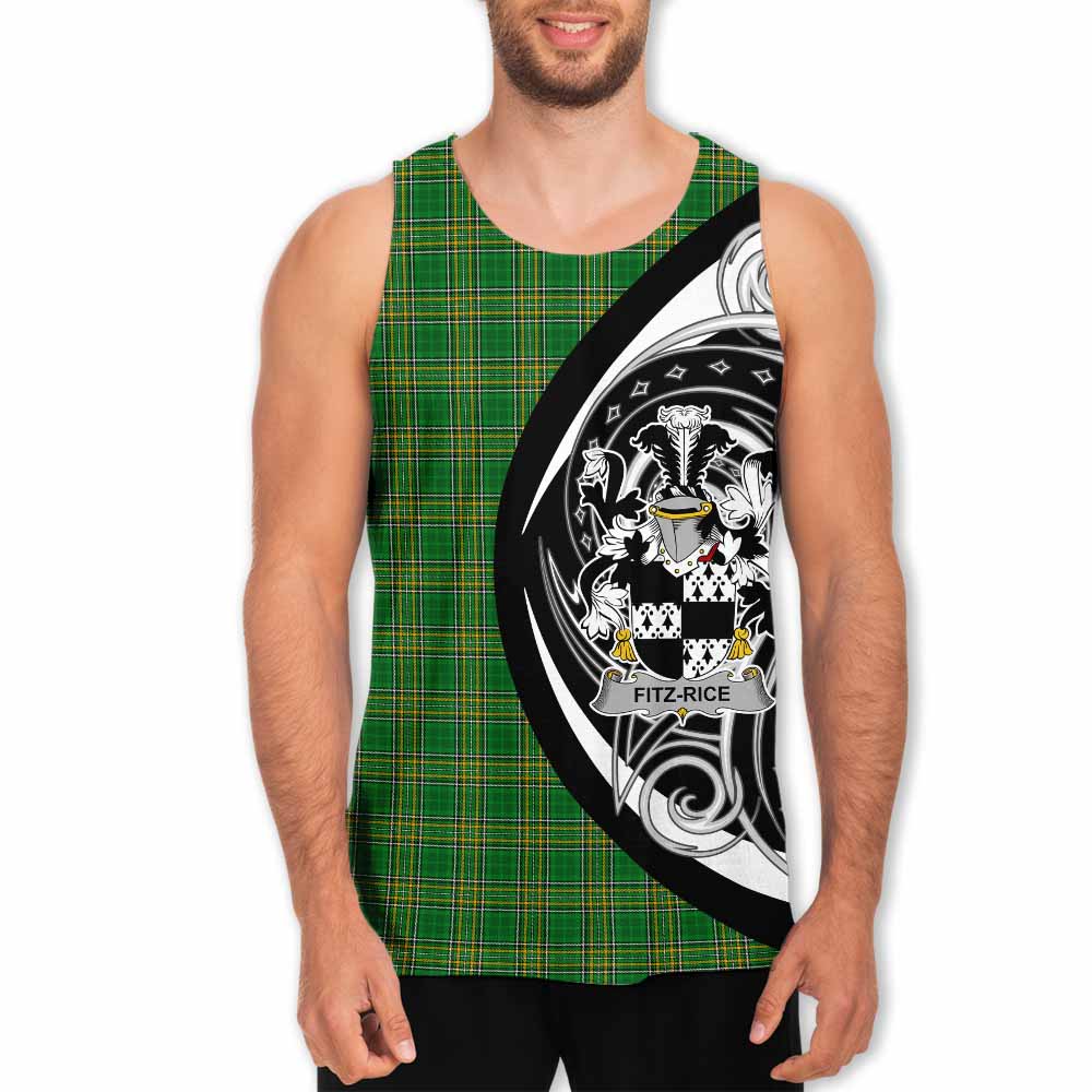 Tartan Vibes Clothing Fitz-Rice Irish Clan Men's Tank Top Celtic Circle Style