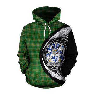 Tartan Vibes Clothing Fitz-Rith Irish Clan Cotton Hoodie Celtic Circle Style