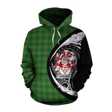 Tartan Vibes Clothing Fitz-Roe Irish Clan Cotton Hoodie Celtic Circle Style