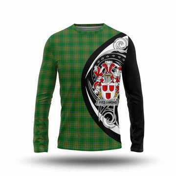 Tartan Vibes Clothing Fitz-Simons Irish Clan Long Sleeve T-Shirt Celtic Circle Style