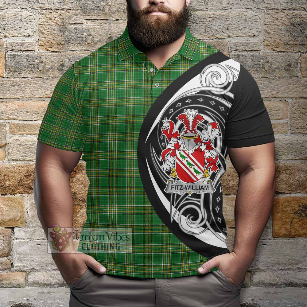 Fitz-William Irish Clan Polo Shirt Celtic Circle Style - Tartan Vibes Clothing