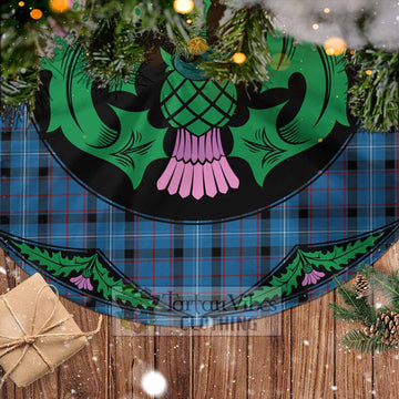 Fitzgerald Tartan Christmas Tree Skirt Scottish Thistle Style - Tartan Vibes Clothing