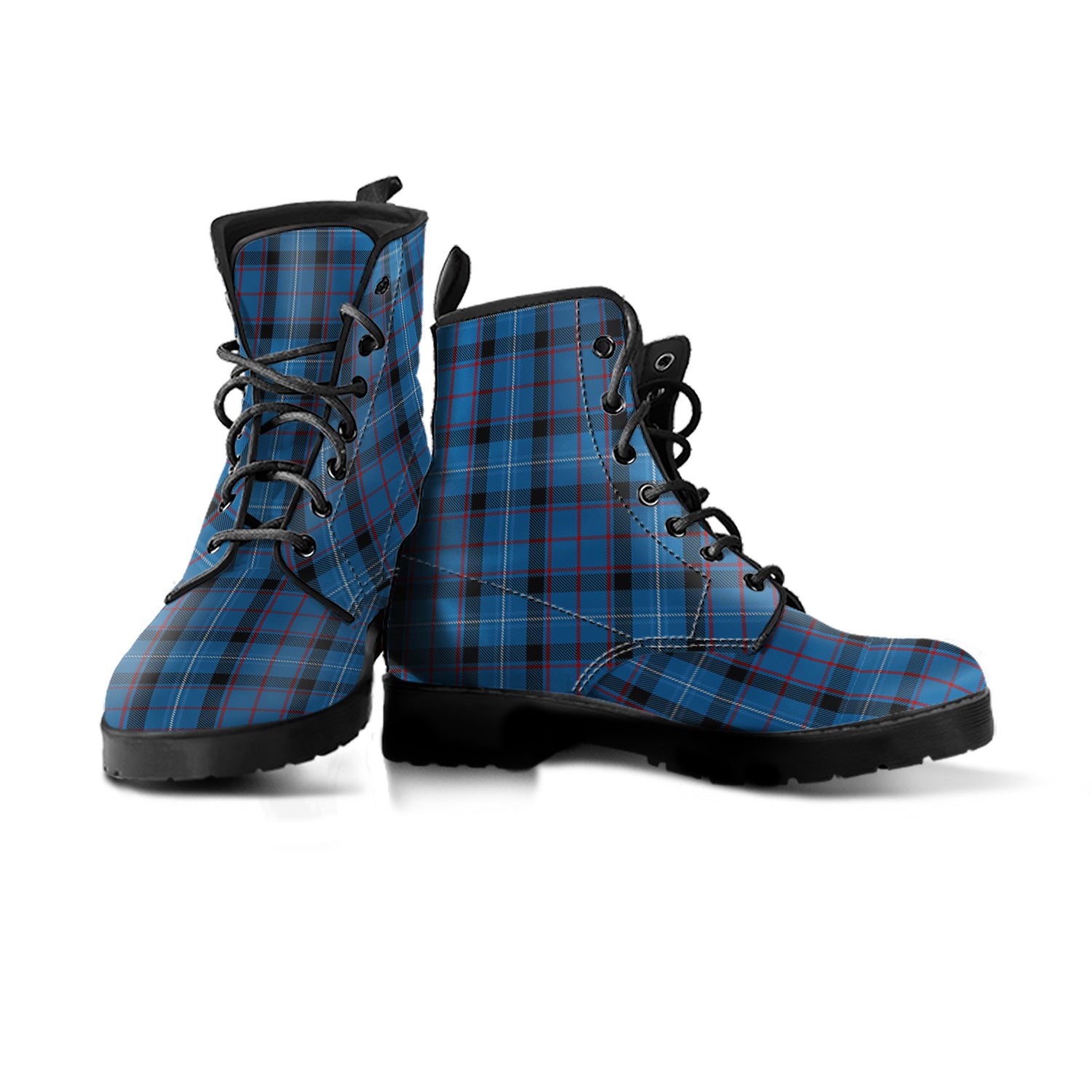 Fitzgerald Tartan Leather Boots Men' Boots - Tartan Vibes Clothing