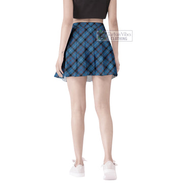 Fitzgerald Tartan Women's Plated Mini Skirt Cross Style